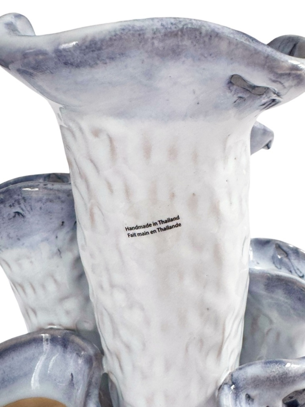 Handmade Glazed Stoneware Tulipiere Vase - Picture 6 of 9